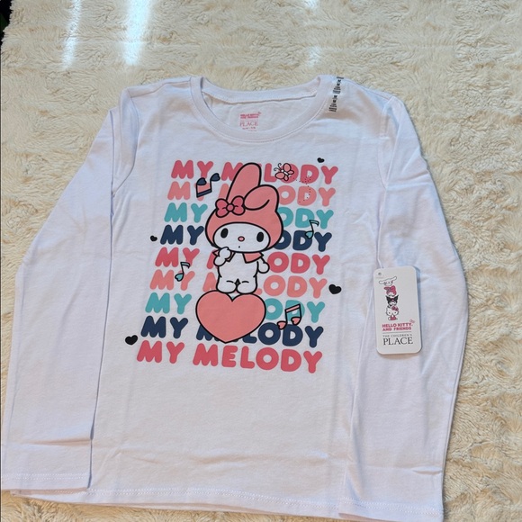The Children's Place Other - The Children's Place My Melody Long Sleeve Shirt - White and Pink
